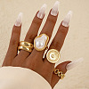 4Pcs Alloy Finger Rings Sets WG7802C-16-1