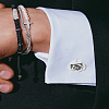 1 Pair Brass Cufflinks BUTT-LP0002-05P-3