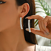Stainless Steel Stick Dangle Earrings PF3575-1-1