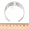 29MM Two Tone 304 Stainless Steel Hollow Flower Cuff Bangles for Women SA-CBAB767-25GP-5