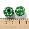 Printed Wood European Beads WOOD-G022-01C-3