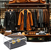 Transparent PS Plastic Cufflink Packaging Boxes CON-WH0110-023-7