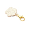 Alloy Enamel Dog Paw Print Pendant Decorations X-HJEW-JM03746-5