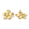 Rack Plating Brass Stud Earrings EJEW-B062-16G-2