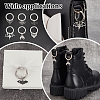 12Pcs 6 Styles Bat Alloy Shoes Charms HJEW-PH01975-6