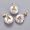 Natural Cultured Freshwater Pearl Pendants KK-L187-A-01A-1