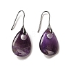 Natural & Synthetic Mixed Stone Teardrop Dangle Earrings EJEW-I315-02P-2