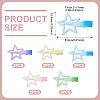 10Pcs 5 Colors Gradient Color Iron Alligator Hair Clips OHAR-TA0001-14-4