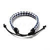 PU Imitation Leather Braided Cord Bracelets for Women BJEW-M290-01G-2