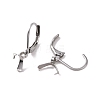 Tarnish Resistant 304 Stainless Steel Leverback Earring Findings X-STAS-G283-01P-2
