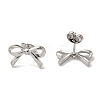 Non-Tarnish 304 Stainless Steel Bowknot Stud Earrings for Women EJEW-Z066-14P-2