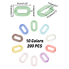 SUPERFINDINGS Transparent Acrylic Linking Rings OACR-FH0001-012-5