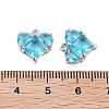 Brass Pave Cubic Zirconia Charms KK-Z059-09P-3