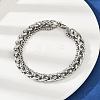 201 Stainless Steel Cuba Style Chian Bracelet for Men BJEW-B138-06P-04-3