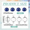20Pcs 304 Stainless Steel Cabochon Connector Settings DIY-TA0015-44B-3