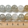 Faceted Natural Dragon Veins Agate Beads Strands G-F447-12mm-I01-5
