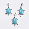 Synthetic Turquoise Pendants G-F265-01L-1