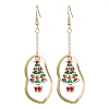 Alloy Enamel Dangle Earrings EJEW-JE06026-1