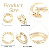 10Pcs Brass Locking Jump Rings KK-YW0003-96A-G-3