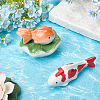 3Pcs 3 Styles Ceramic Display Decorations DJEW-GF0001-73-4