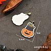 Funny Pumpkin Resin Stud Earrings FQ7166-1-2