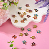 25Pcs 5 Colors Alloy with Rhinestone Pendants FIND-TA0009-29-6