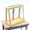 Wood Acrylic Dollhouse Miniature Display Cabinet PW-WG2DCE8-01-1