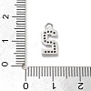 Brass Micro Pave Clear Cubic Zirconia Pendants ZIRC-I067-02C-3