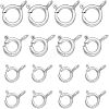 CHGCRAFT 18Pcs 3 Style 925 Sterling Silver Spring Ring Clasps STER-CA0001-06-1