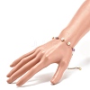 Natural Gemstone & Pearl Beaded Bracelet BJEW-JB08293-5