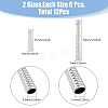 12Pcs 2 Styles Alloy Cord Ends FIND-FH0008-98-2