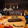 Hallowmas Alloy Enamel & Synthetic Turquoise Dangle & Stud Earring Sets EJEW-TA00709-6