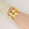 Bowknot 304 Stainless Steel Cuff Bracelets for Women YG5715-2-4