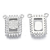 Brass Micro Pave Cubic Zirconia Pendants ZIRC-S061-198P-NF-2