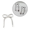 Brass Stud Earring Finding KK-U061-14B-P-1