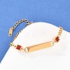 304 Stainless Steel Link Bracelets BJEW-A146-03G-2