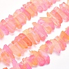 Electroplated Natural Quartz Crystal Beads Strands G-P368-06C-1