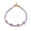 Natural & Synthetic Mixed Gemstone Beaded Bracelets Sets BJEW-JB06518-4