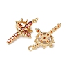Brass Micro Pave Cubic Zirconia Pendants KK-C143-43A-G03-2