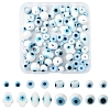 80Pcs 8 Styles Handmade Lampwork Evil Eye Beads LAMP-FS0001-38A-1