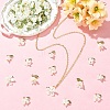 60Pcs 6 Styles Imitated Pearl Acrylic & Resin Pendants PALLOY-YW00195-5