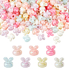 150Pcs Opaque Acrylic European Beads OACR-DC0001-64-1