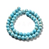 Synthetic Turquoise and Sea Shell Assembled Beads Strands G-D482-01A-07-3