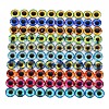 Luminous Eye Printed Glass Cabochons GGLA-WHC0002-10mm-1
