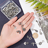 Tibetan Style Alloy European Dangle Charms PALLOY-PH0013-35AS-6