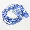 Electroplate Glass Beads Strands EGLA-D018-8x8mm-61-2