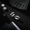 Brass with Rhinestone Finger Rings for Men FS-WG9B66A-01-4