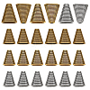 30Pcs 3 Colors Tibetan Style Bead Cone FIND-GO0003-35-1