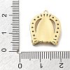 Brass Micro Pave Cubic Zirconia Pendants KK-L228-18G-3