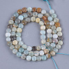 Natural Flower Amazonite Beads Strands G-S354-43-2